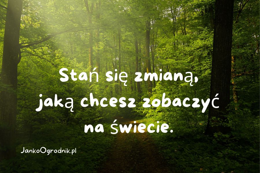 To, czym naprawdę jesteśmy nie boi się. #18 1 Czym naprawdę jesteś_ Stań się zmianą, jaką chcesz zobaczyć na świecie